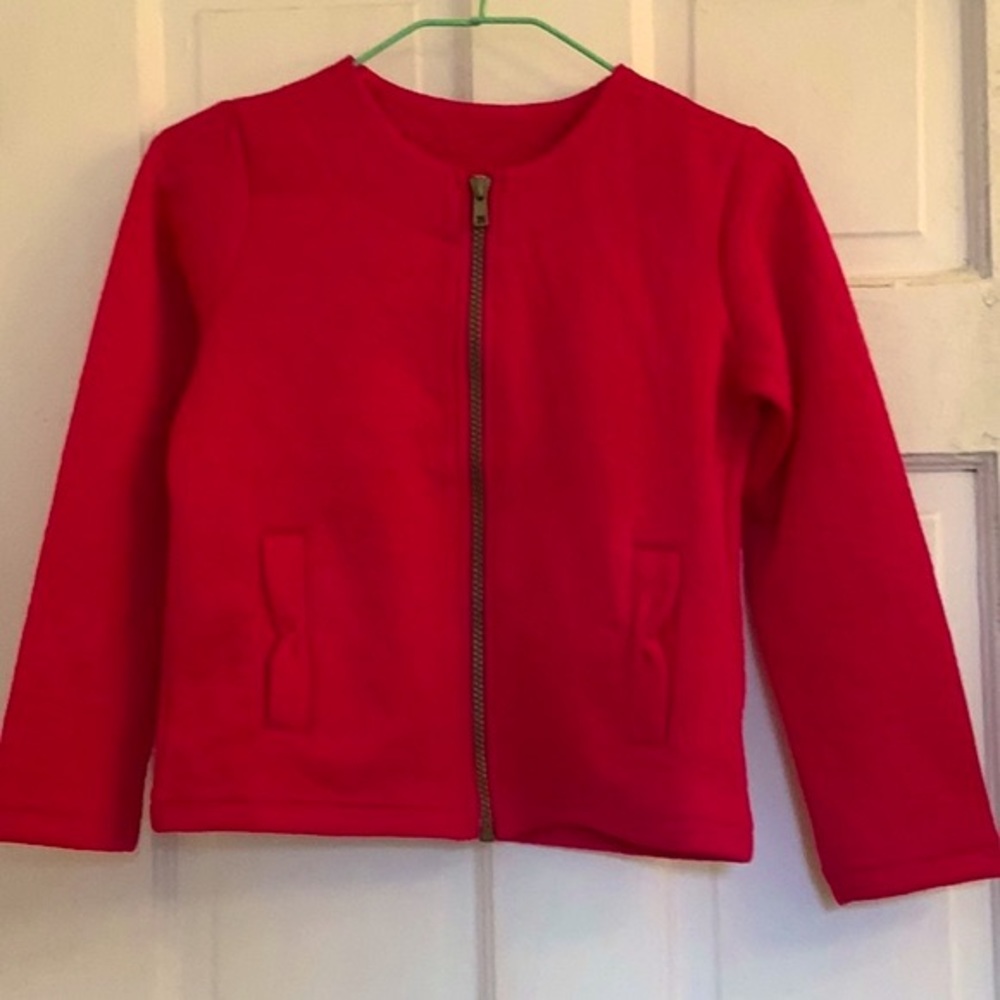 Beebay girls red floral cardigan in size 7/8